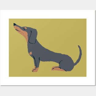 Dachshund Illustration Posters and Art